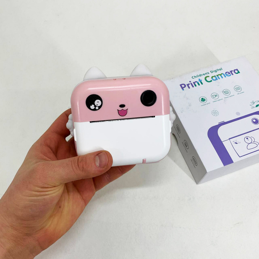 Творчий міні-принтер для дітей, Дитяча фотокамера моментального друку, Іграшковий дитячий фотоапарат YT-43 Львів - фото 4