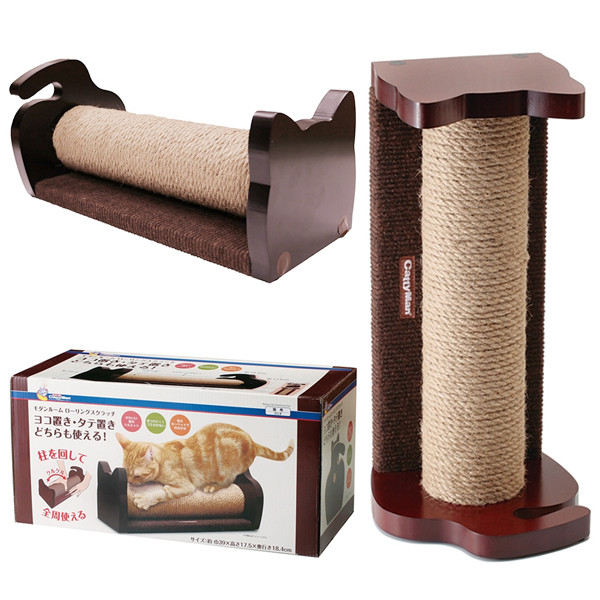 CattyMan Scratching Rolling Post КЕТТІМЕН СТОВПЧИК З КАРКАСОМ кігтеточка для котів Київ - фото 1