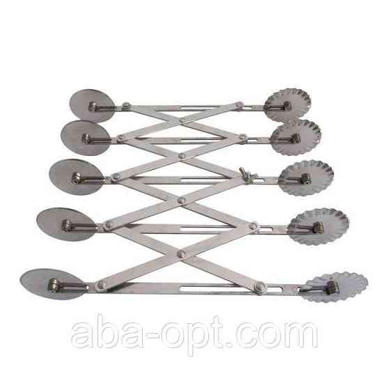 Тісторізка професійна двостороння з 5 рефленими \ гладкими лезами (шт) Одеса