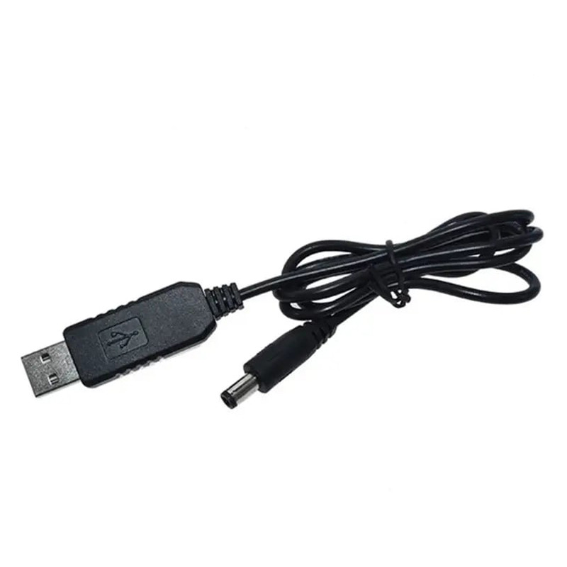 USB-кабель Fonken перетворювач (підвищувальна напруга) USB 5V to DC 12 V (Чорний) Николаев - изображение 1