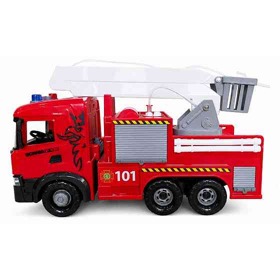 Автомодель серії Mid Truck – Пожежна машина Scania (світло, звук, функ. води) Днепр