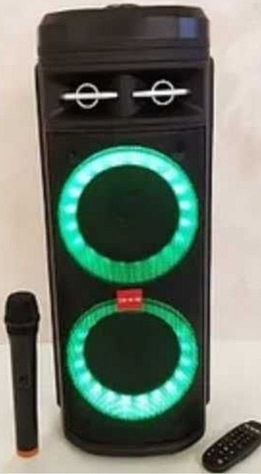 Мощная колонка с микрофоном для пения, караоке портативная. Харків - фото 4