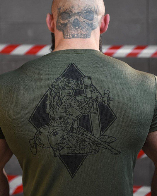 Тактическая потоотводящая футболка SABUR МИНА ОЛИВА   ВТ6562 Одесса - изображение 4