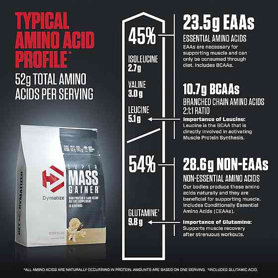 Гейнер Dymatize Super Mass Gainer 5.4 kg (Gourmet Vanilla) Луцк