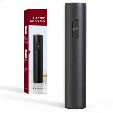 Штопор электрический на батарейках автоматический для вина електроштопор портативный черный ,размер 48х231 мм Кам'янець-Подільський