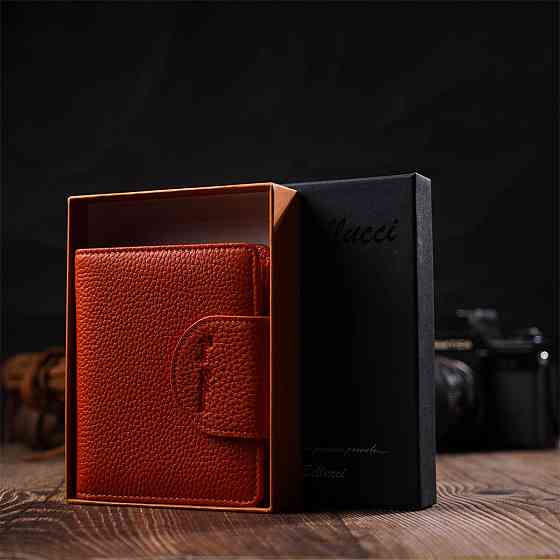 Неповторний жіночий гаманець з натуральної шкіри Tony Bellucci 22064 Помаранчевий Київ