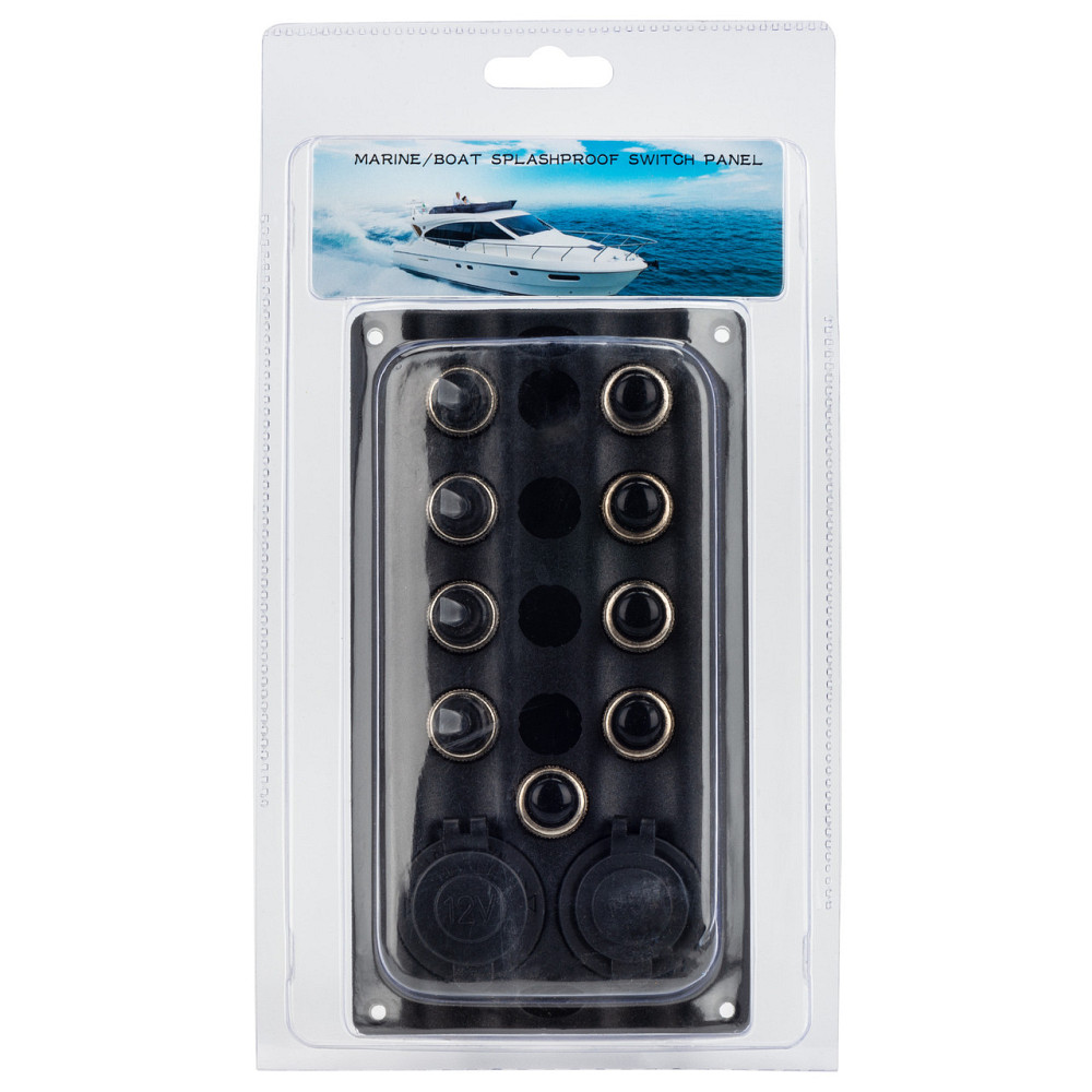 Панель на 4 переключателя автомат 82х107мм + прикуриватель и USB порт HF60-046PN Черкассы - изображение 3