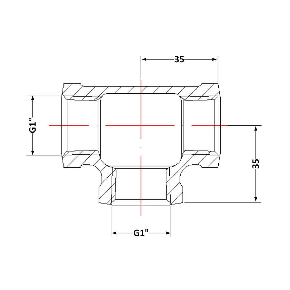 Трійник чавунний 1" ВР Київ - фото 2