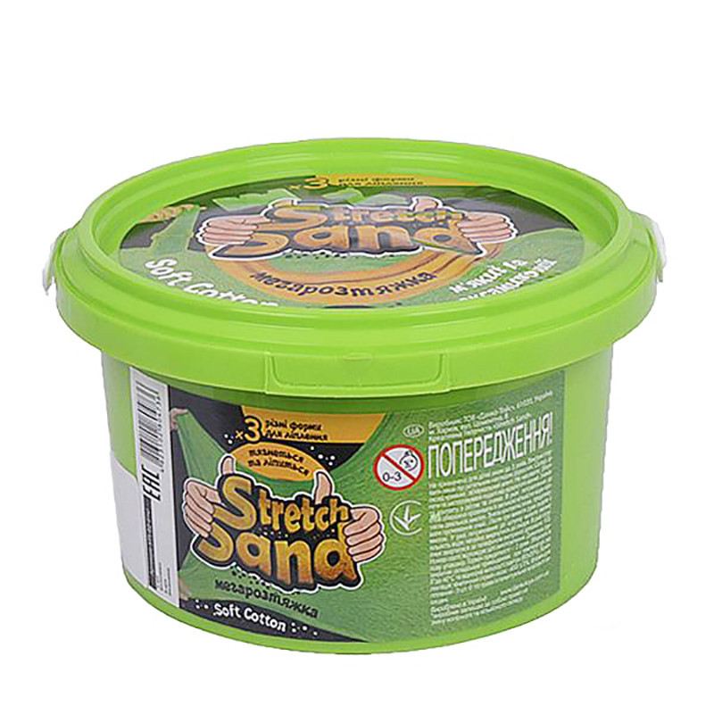 Набір креативної творчості "Stretch Sand" STS-02-01U 400 гр Зелений Вінниця - фото 1