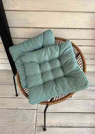 Подушка для стільців (50x50х8 см) Decorator Sawana колір сіро-блакитний 84-145 Київ