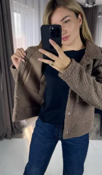 Стильна куртка Тедді весна Одеса - фото 7