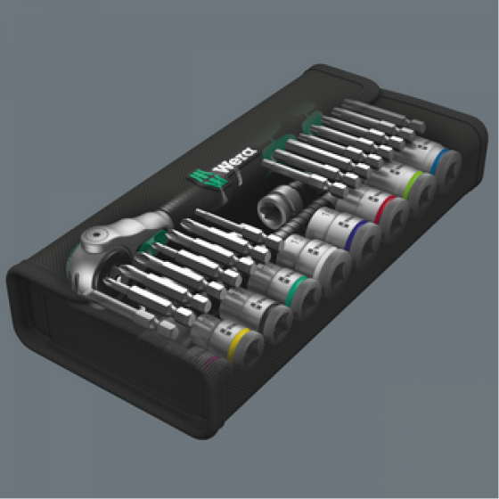 Набор торцевых головок с трещоткой, удлинителем 3/8