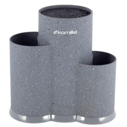 Підставка для ножів 22см (чорний,бiлий,коричн.,сiрий) 7608 KAMILLE Житомир - фото 7