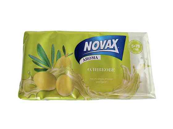 Мыло 5шт 70г экопак Aroma Оливковое ТМ Novax Solmir Киев