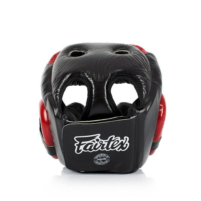 Боксерський шолом Fairtex HG13 Black/Red XL Каменское - изображение 4