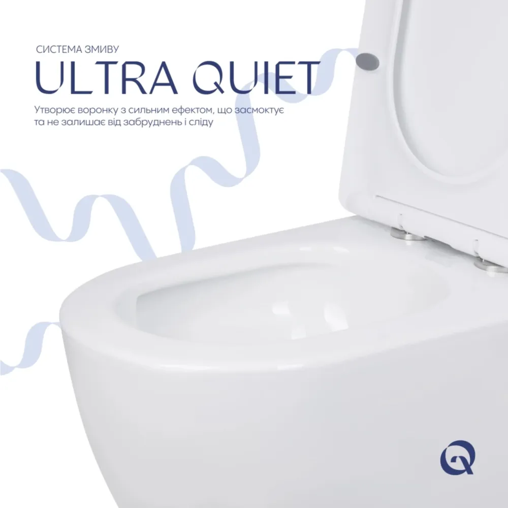 Унітаз підлоговий Qtap Jay Eco Ultra Quiet із сидінням Soft-close 640x360x835 мм QTJAY27W48749 White Київ - фото 12