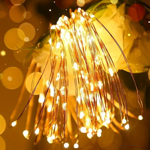 Світлодіодна гірлянда струна 50 Led 5м теплий колір (батарейки 3*AA) CW-G-50L5NB ColorWay Житомир