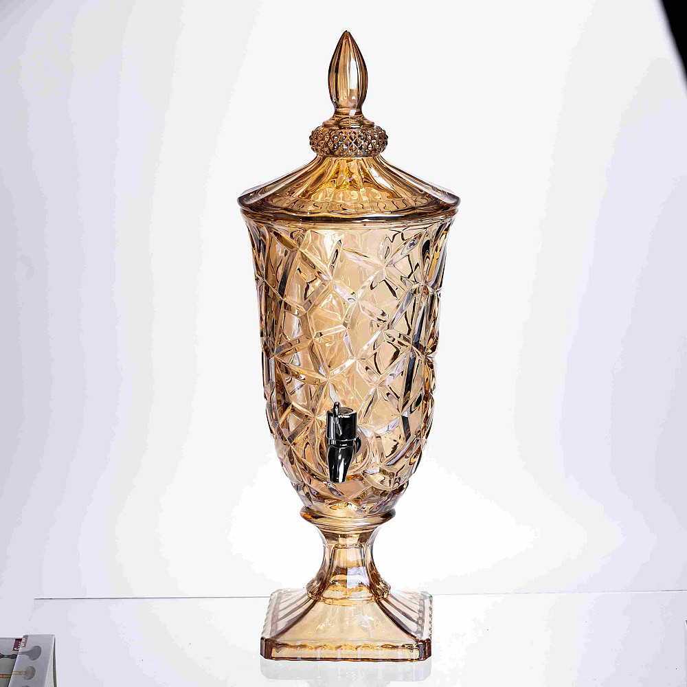 Лимонадниця з краном HP-19-307 2л глек для напоїв ємність для лимонадів amber Коломия - фото 1