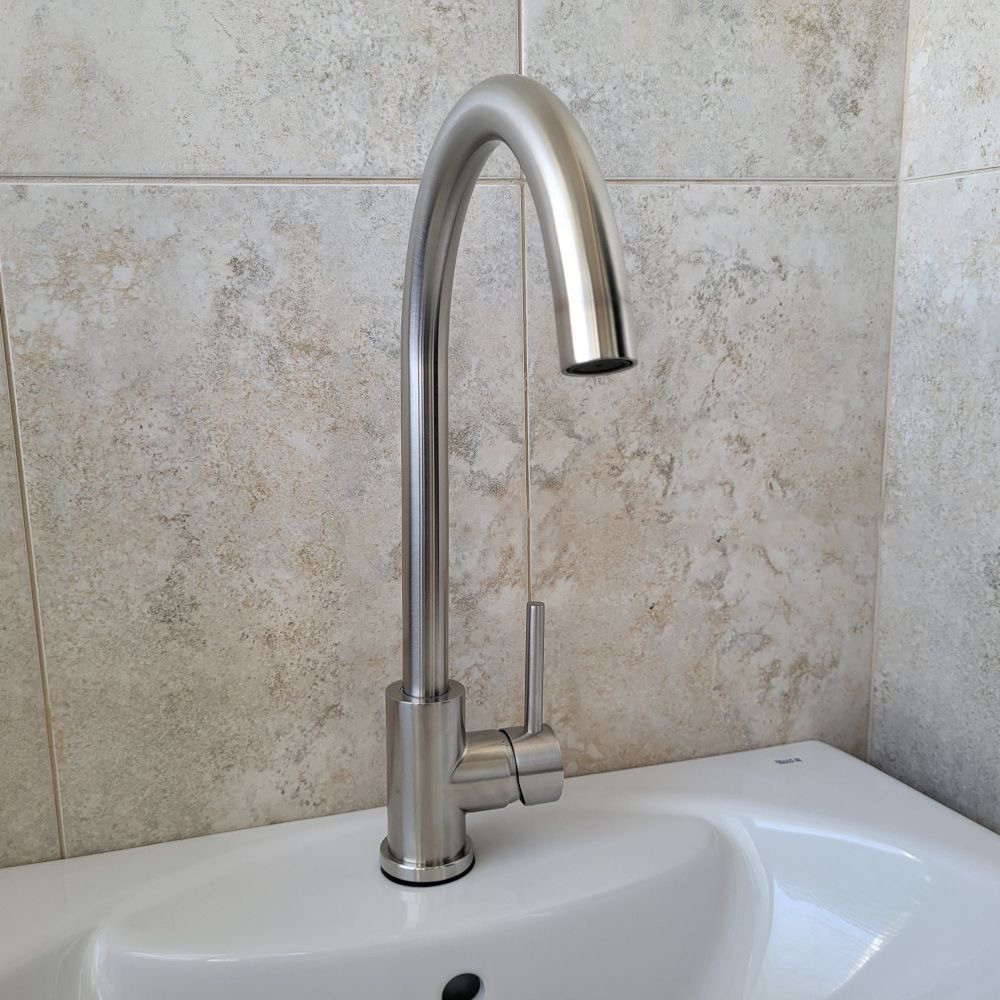 Змішувач для кухні високий VOLLE CRUZE cepillado níquel нікель 1547.110102 Київ - фото 2