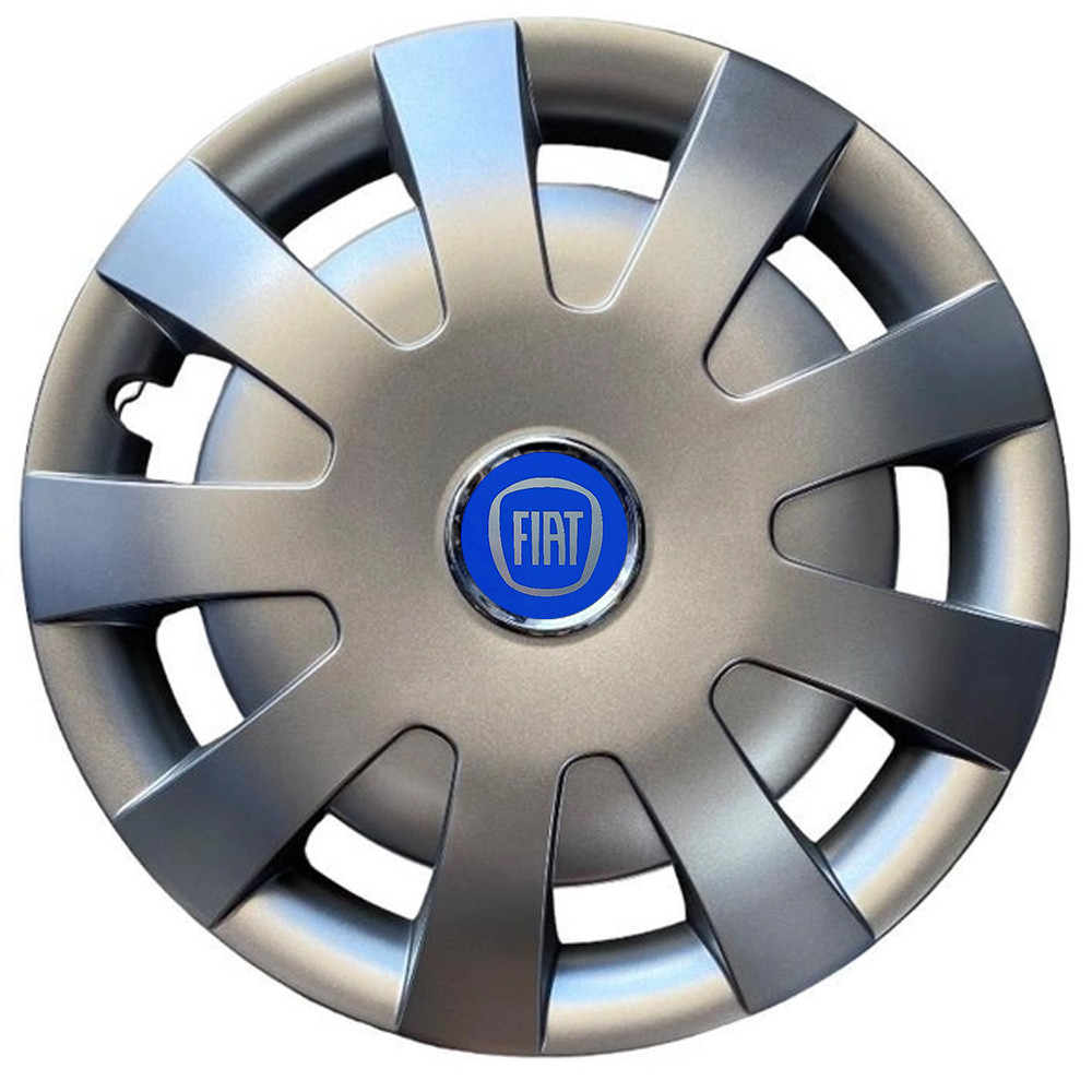Автомобильные модельные колпаки R16 Fiat (синий) 405 4шт, SJS, серебристые Винница - изображение 1