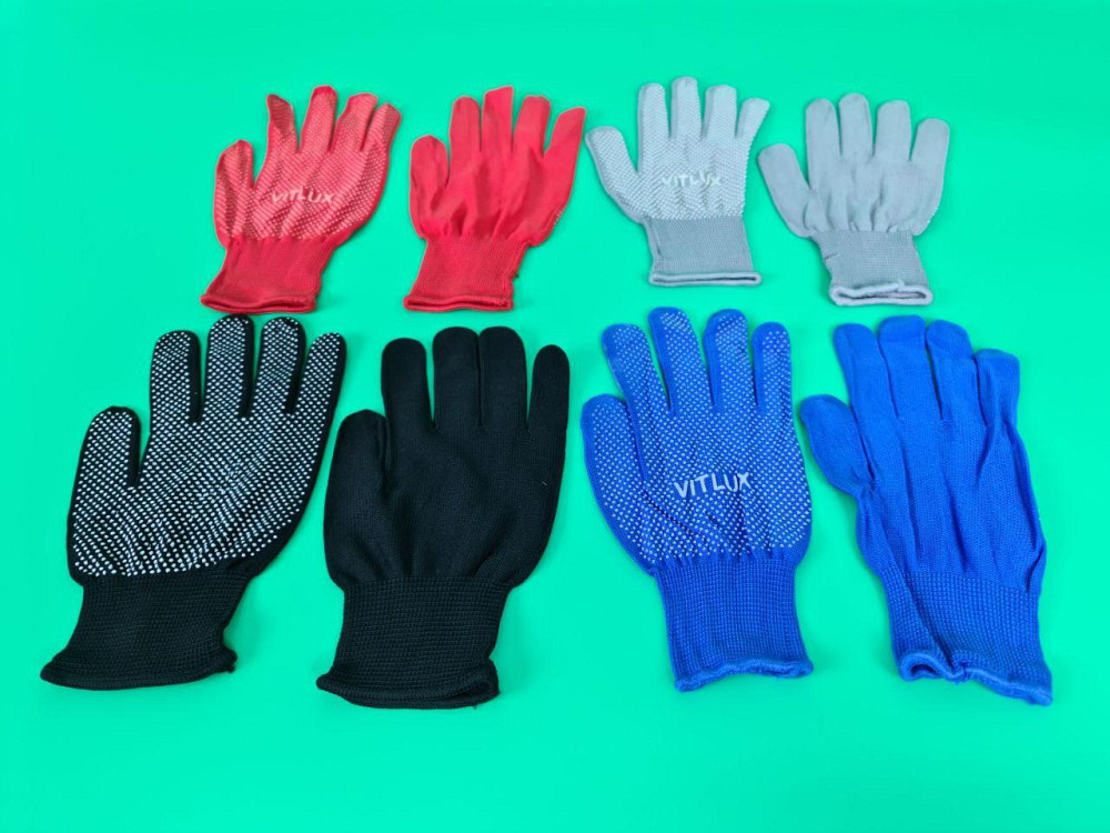 Хозяйственные перчатки Нейлоновые с микроточкой (12 пар) Харків - фото 1