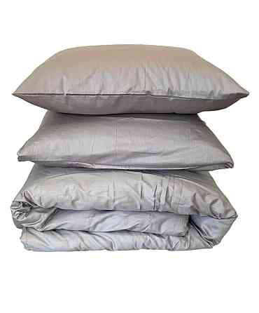 Ecotton Підковдра на блискавці Ecotton двоспальний 180х215 см сатин із бавовни однотонний світл Коломыя