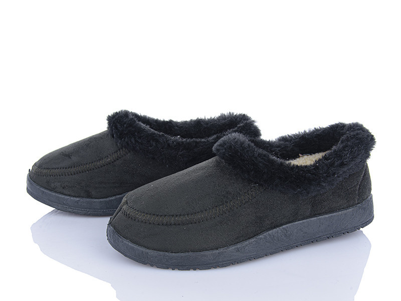 Бабуші жіночі капці із задником теплі на овчині, бурки, чулки, чорні Одеса - фото 5