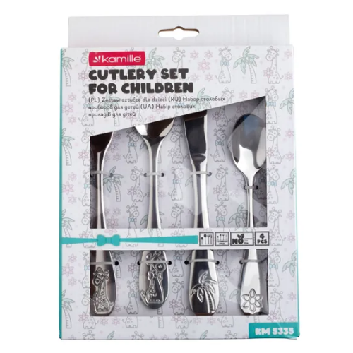 Набір дитячих столових приборів 4 предмети нержавіюча сталь 5335 KAMILLE Житомир - изображение 6