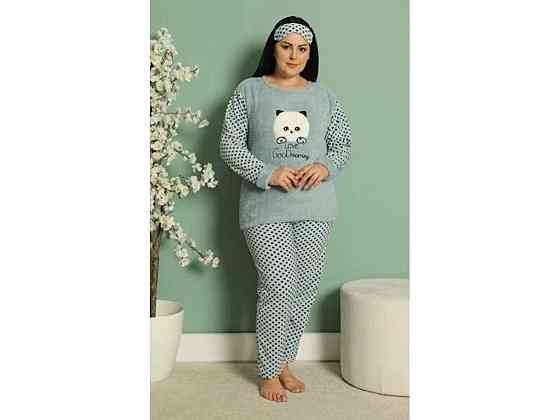Піжама жіноча кашемір арт.P0169-01870 р.3XL олива ТМ MODY Київ