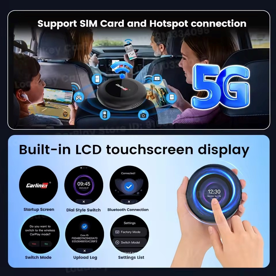 FM-трансмітер CarlinKit Tbox Ultra v.3 SM6350 8/128 Android 15+ бездротовий CarPlay та Android Auto Вінниця - фото 2