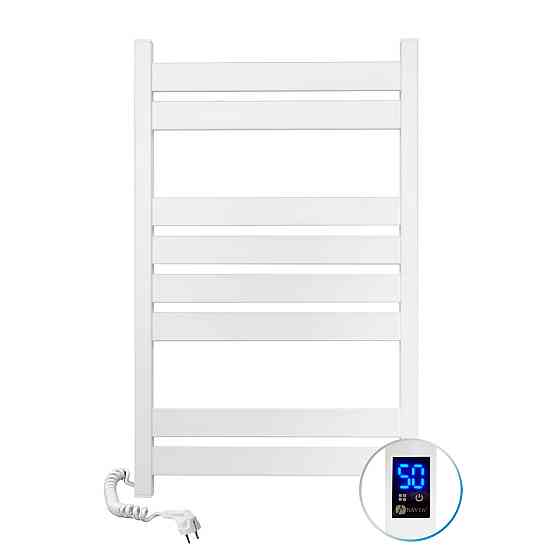 Рушникосушарка електрична NAVIN Largo 500х800 Sensor ліва (білий оксамит), таймер Київ