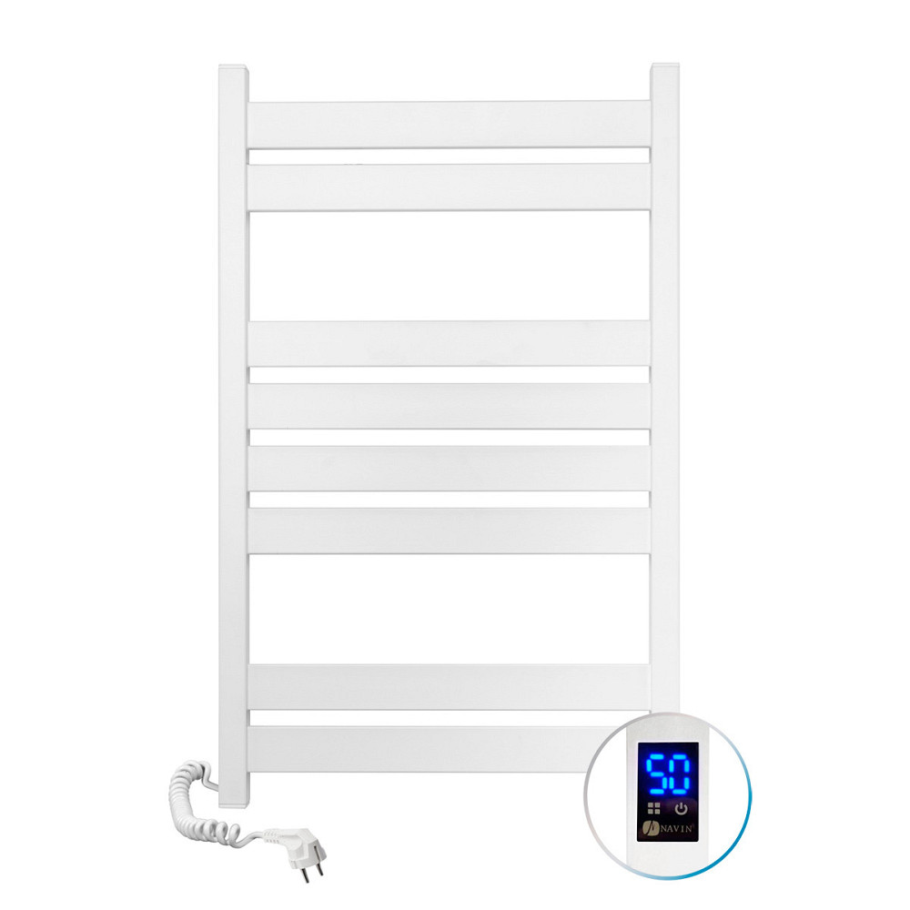 Рушникосушарка електрична NAVIN Largo 500х800 Sensor ліва (білий оксамит), таймер Київ - фото 2