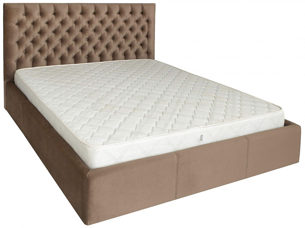Ліжко Двоспальне Cambridge Comfort 160 х 200 см Missoni 04 З підйомним механізмом та нішою для білизни Світло-коричневий Дніпро - фото 16