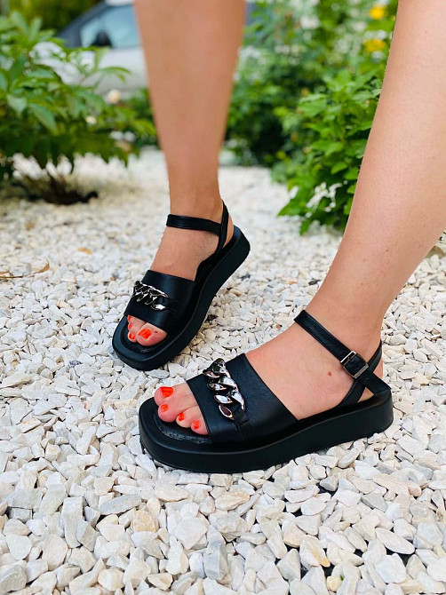 Asti Босоніжки жіночі ASTI P06 чорні (літо, шкіра натуральна) (4431) Коломыя - изображение 8