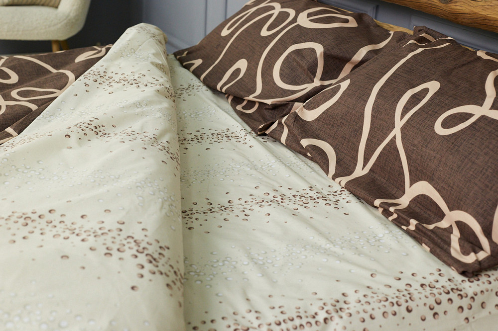 Комплект постільної білизни Ideal Textile бязь з принтом двоспальний євро (56860702) Чернівці - фото 4