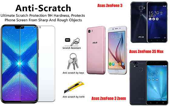 Защитное стекло NeoGlass для Asus ZenFone 3, 3S Max, 3 Zoom – ультрапрозрачное и устойчивое Киев