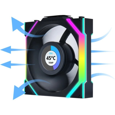 Кулер для корпуса Lian Li Uni Fan SL WIRELESS LCD Reverse, 120-1 (G99.12RSLLCD1W1B.00) Винница - изображение 7