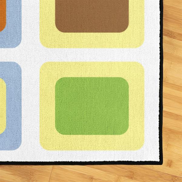 Килим для дитячої University Кольорові квадрати 1,83 x 2,74 м (CDC4612) Харків - фото 2