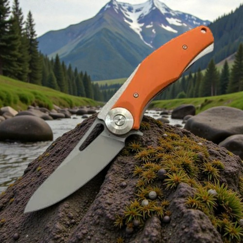 Нож складной Toucan D2, Orange Дніпро - фото 1