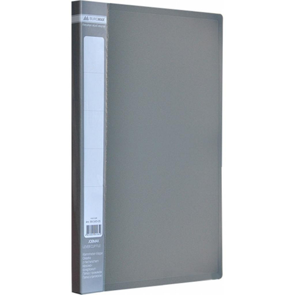 Папка з затиском Buromax А4 JOBMAX, gray (BM.3401-09) Вінниця - фото 1