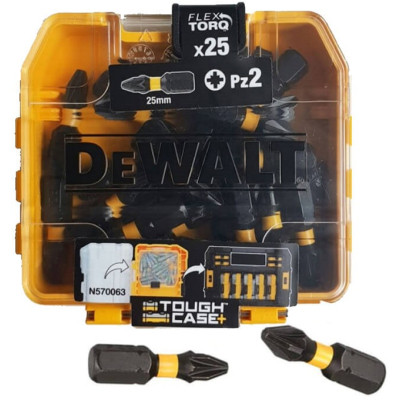 Набор бит DeWALT EXTREME FLEXTORQ, Pz2, L= 25 мм, 25 шт, кейс (DT70556T) Винница - изображение 1