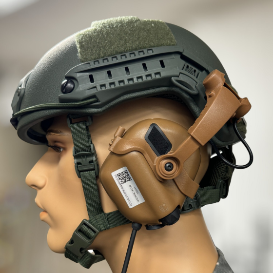 Комплект активные наушники Earmor M32(x) + крепление чебурашки M16C (Койот) Киев