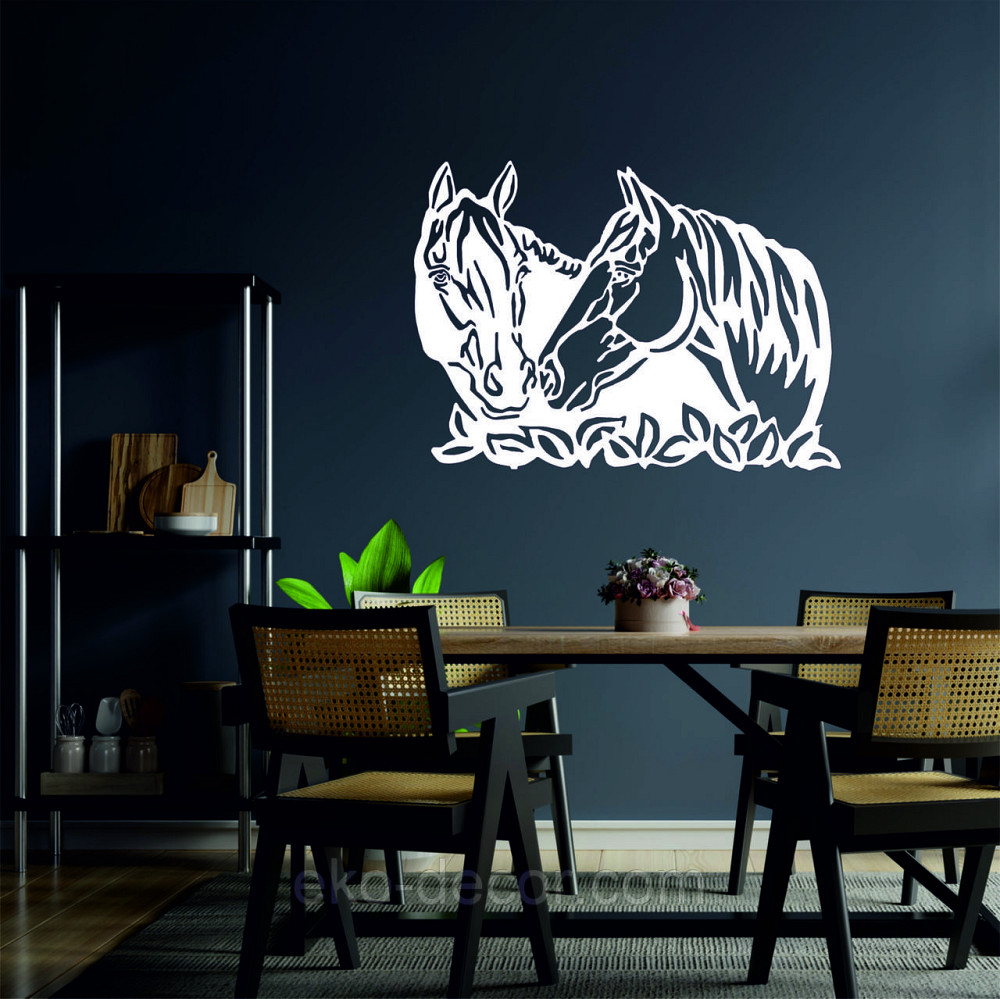 Декоративное настенное Панно «Коні»  Декор на стену 90*66 см, Белый Киев - изображение 3