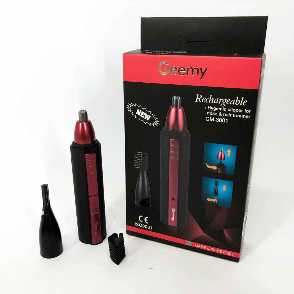 Тример для носа і вух зручний Gemei, Тример для носа і вух для чоловіків 3в1 QA-57 Івано-Франківськ - фото 9