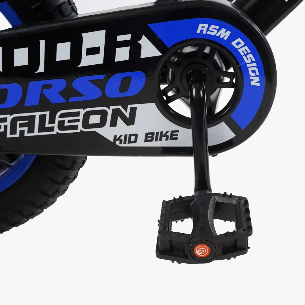 Велосипед Corso Falcon двоколісний 14 дюймів із додатковими колесами Синій (FL-14941) Чернігів - фото 5