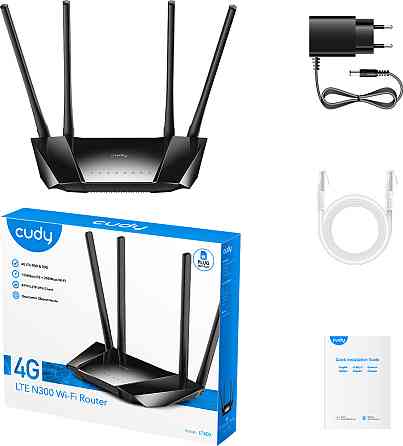 Маршрутизатор Cudy LT400, N300 Wi-Fi 4G LTE Cat4 Router Вінниця