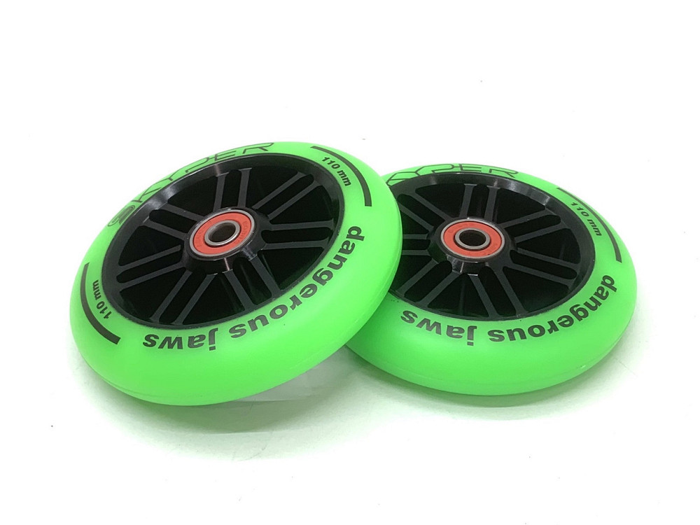 Колеса для трюкового самокату Skyper 2шт 110 мм PU Зелений (WL-0036-110) Чернігів - фото 1