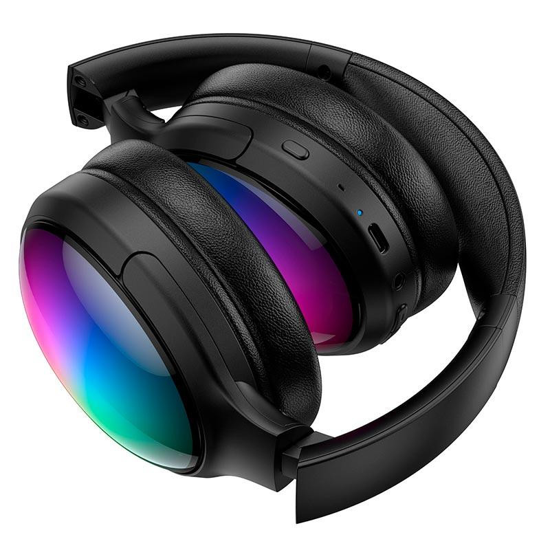 Навушники бездротові Bluetooth Onikuma B3 RGB, чорні Вінниця - фото 4