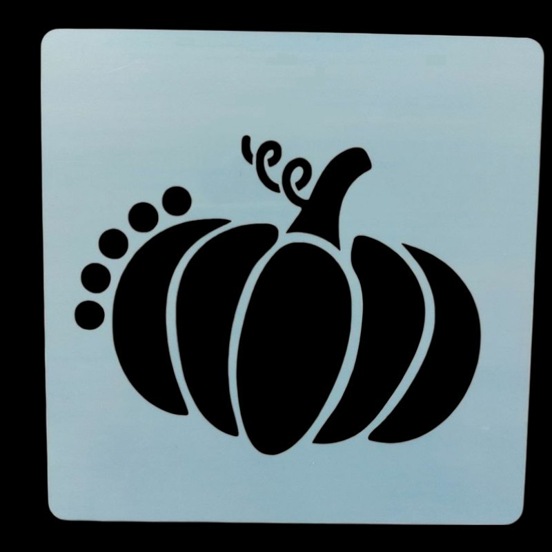 Трафарет тыква 15 на 15 см серый Киев - изображение 1