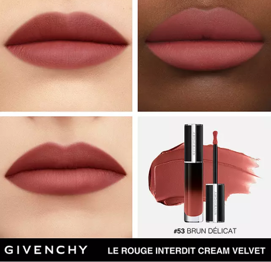 Рідка помада для губ Givenchy (Живанці) Le Rouge Interdit Cream Velvet Lipstick 53 Brun Delicate Слов'янськ